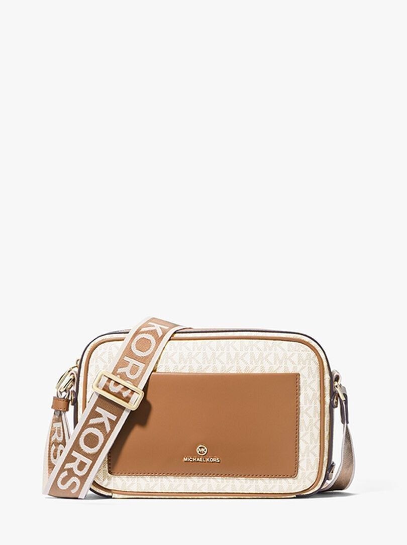 Maeve Large Logo  Leather Crossbody Bag