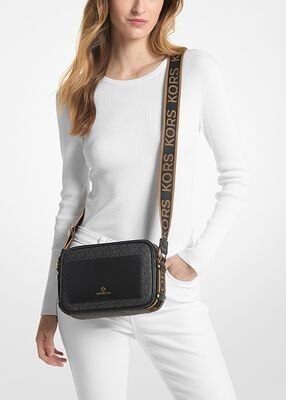 Maeve Large Logo  Leather Crossbody Bag