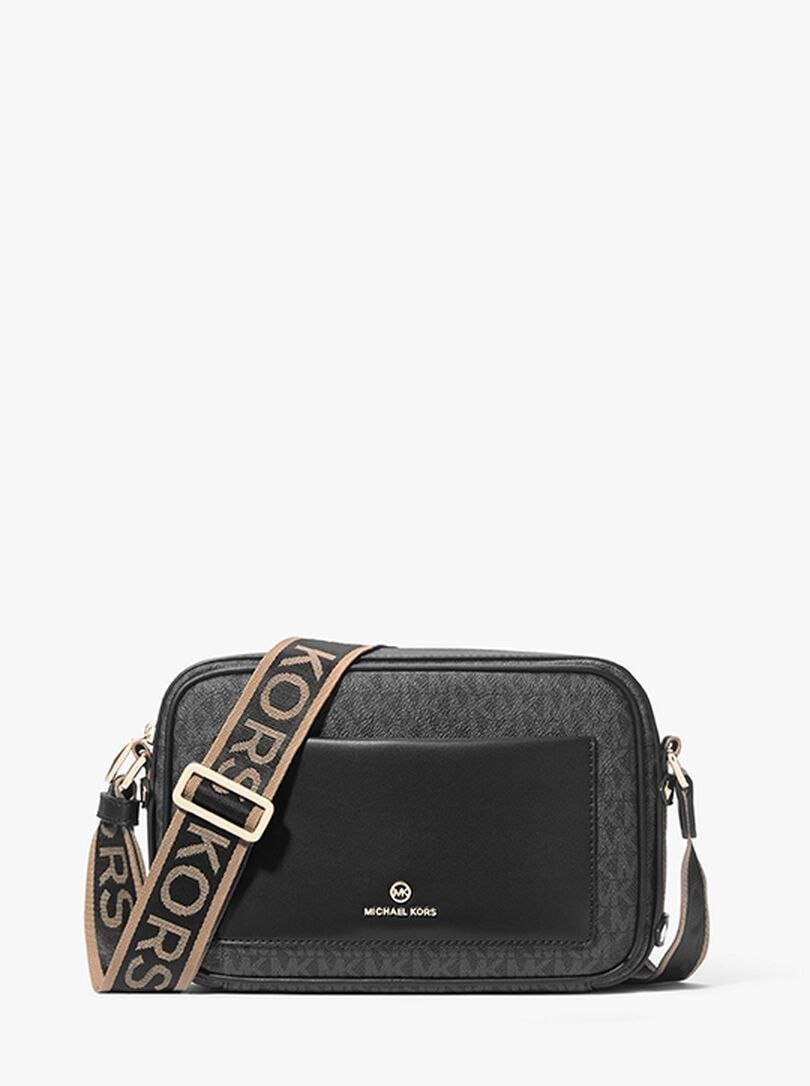 Maeve Large Logo  Leather Crossbody Bag