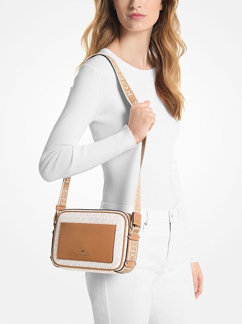 Maeve Large Logo  Leather Crossbody Bag